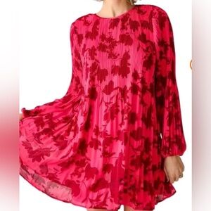 Floral Pink on Pink Dress